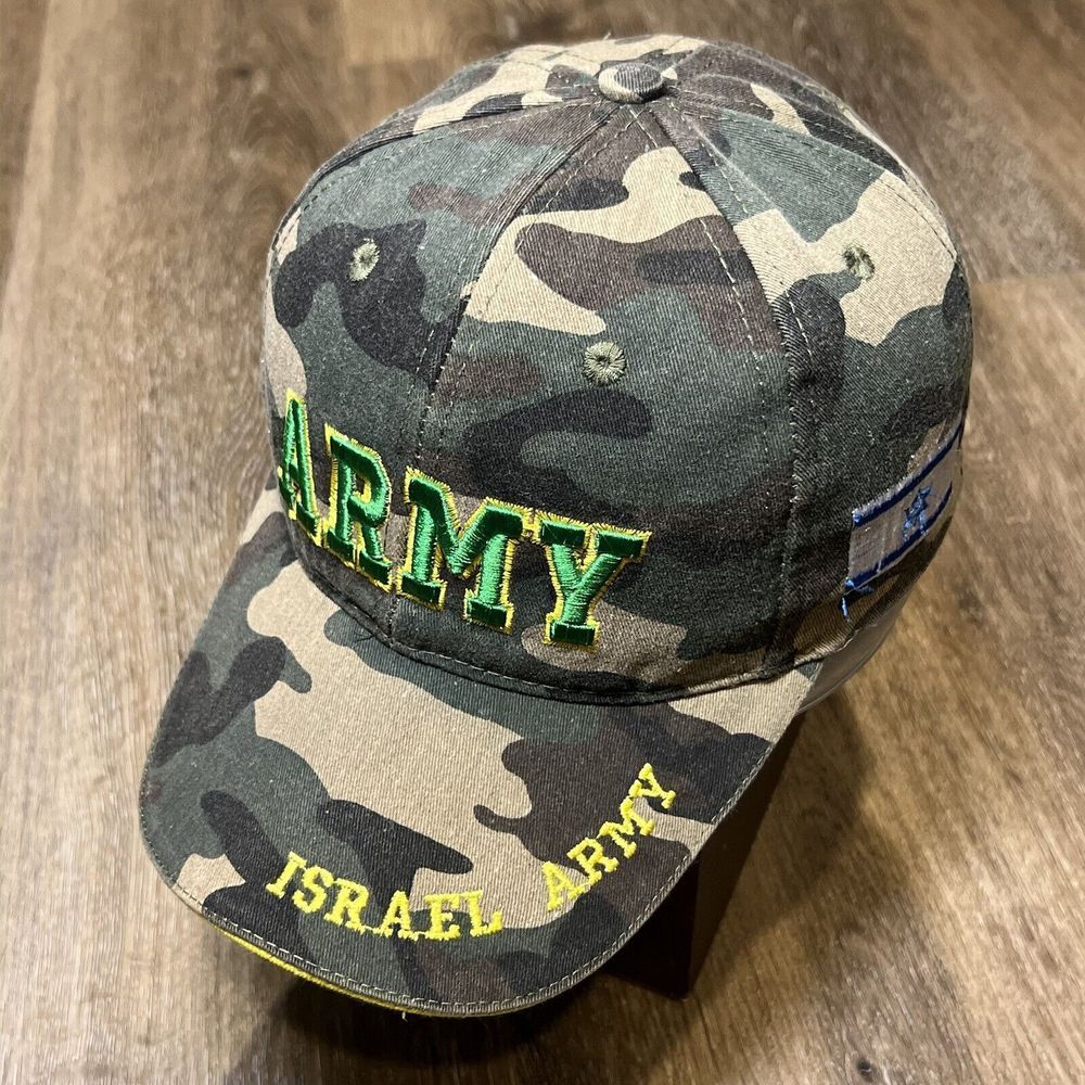 Israel‎ Army Hat Camo Baseball Cap Adjustable Strap Embroidered Flag Jewish
